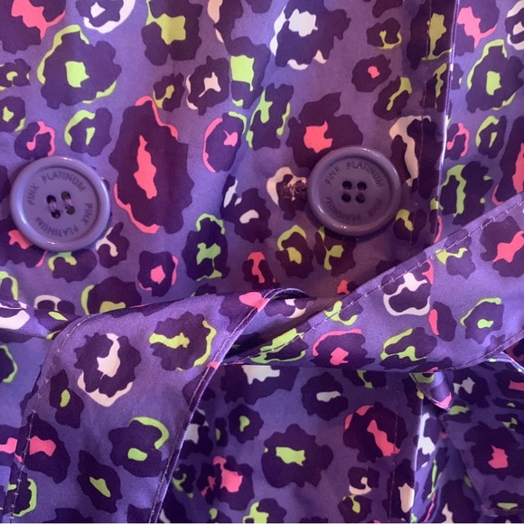 Girl’s Pink Platinum Raincoat 14-16 - Picture 9 of 11